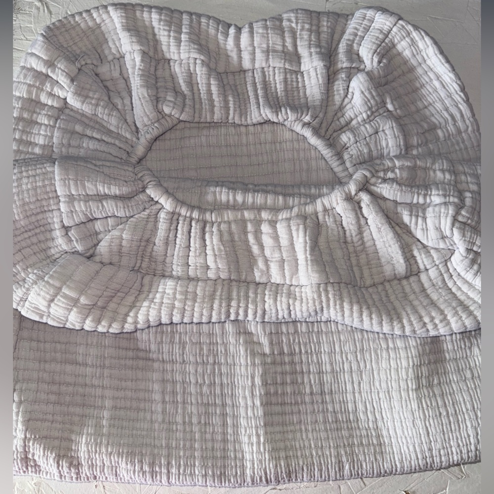 Pottery Barn Kids Soft White Quilted Changing Pad Cover